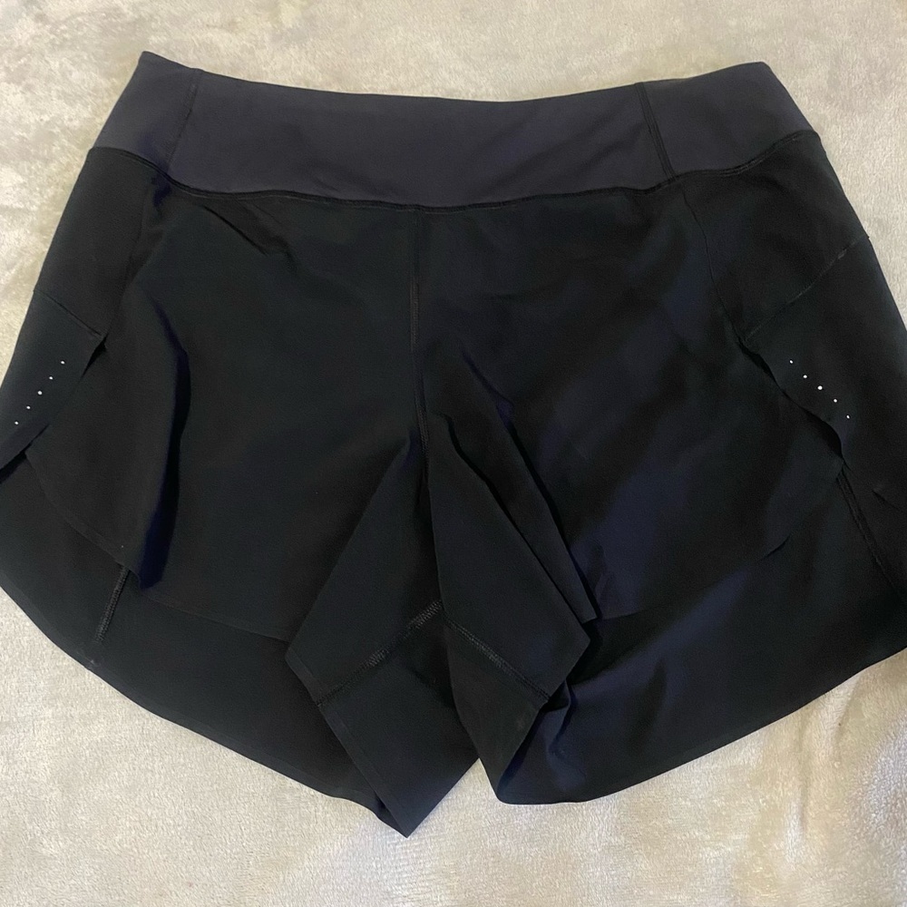 Athleta Black High-Waist Athletic Shorts with Moisture-Wicking Fabric - Picture 3 of 16